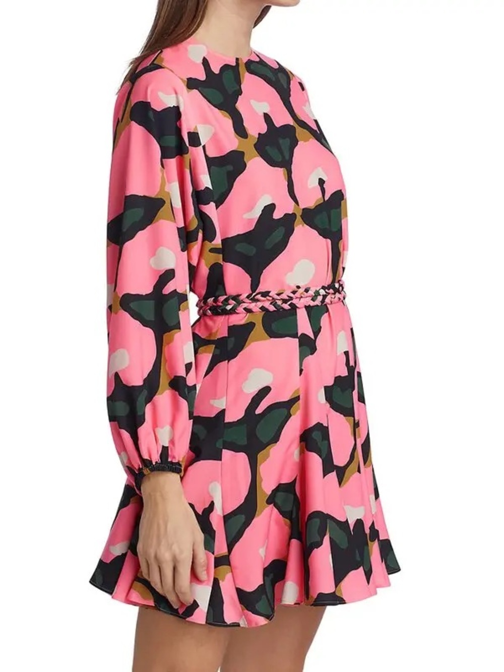Rhode Pink Floral Print Long Sleeve Dress - Picture 2 of 7
